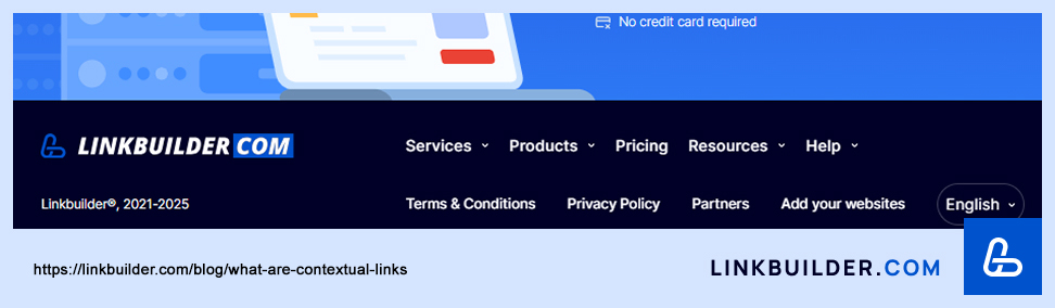 example of non-contextual links