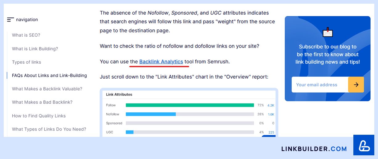 External contextual link example