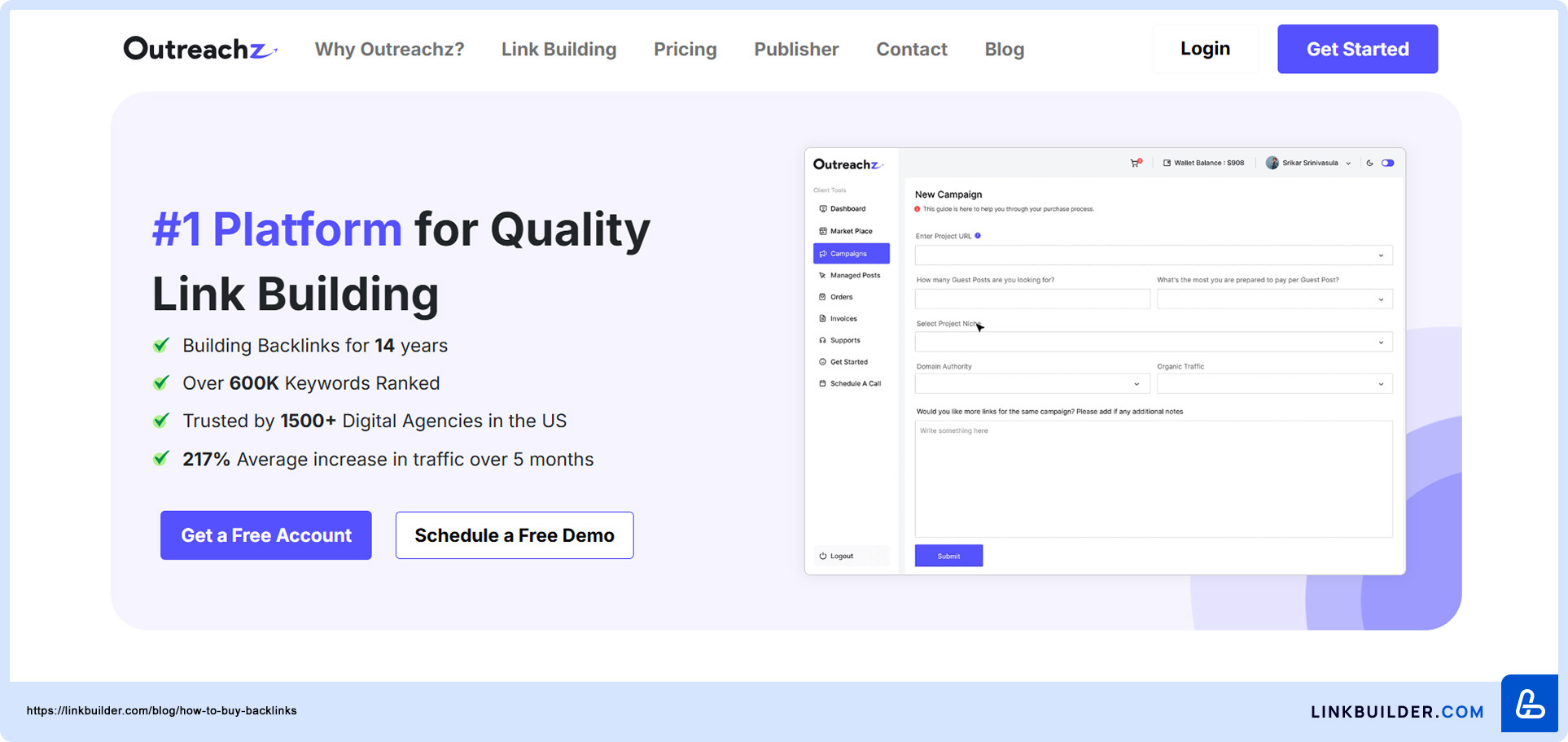 OutreachZ — Secure top guest post placements through blogger outreach