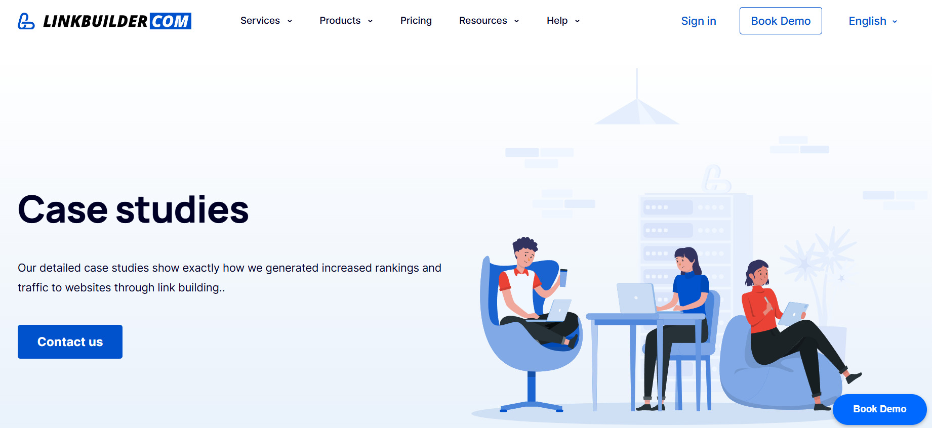 Case Studies page
