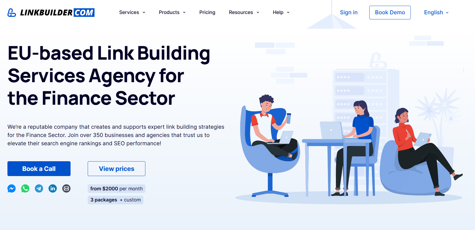 LinkBuilder.com’s financial link-building order page