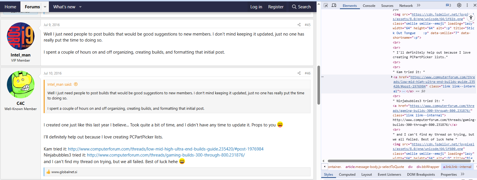 example of a dofollow link from a forum