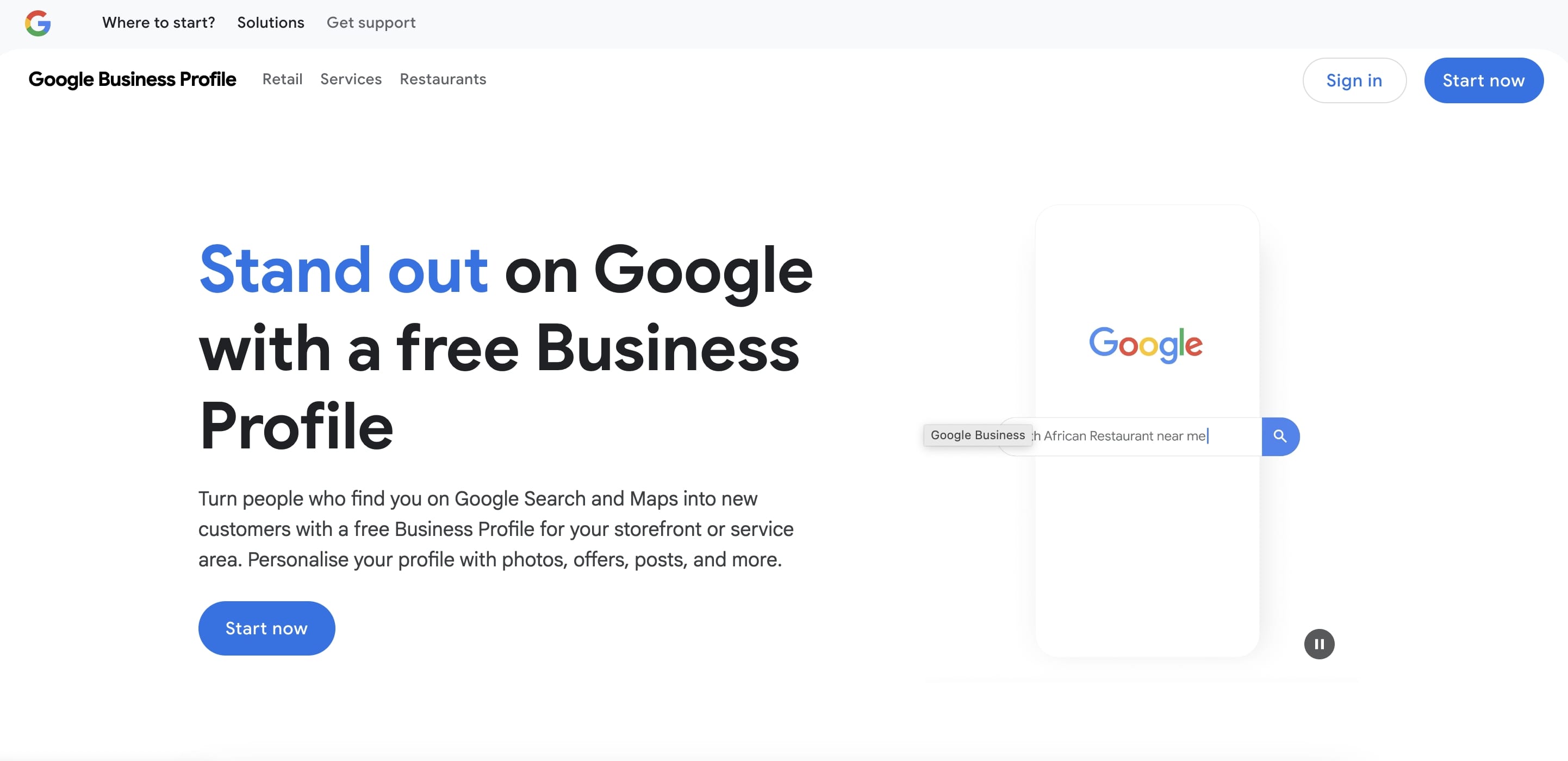 Linking to Google Business Profile