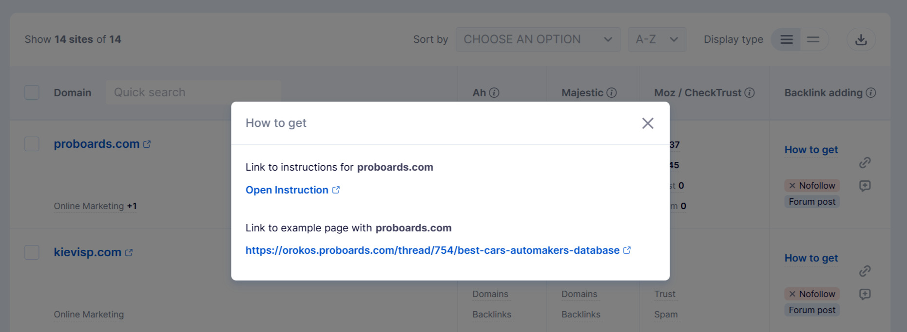 How to place content on proboards.com