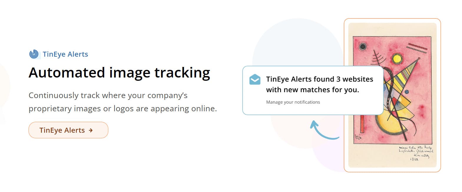 Tracking an image with TinEye
