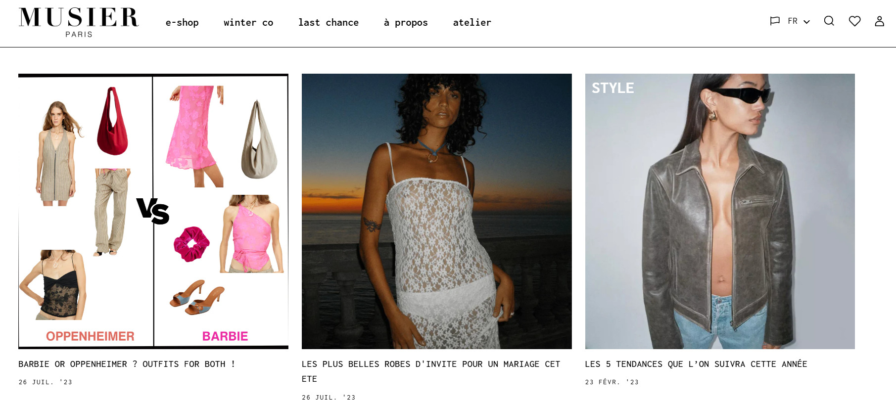 Blog of the French brand Musier Paris