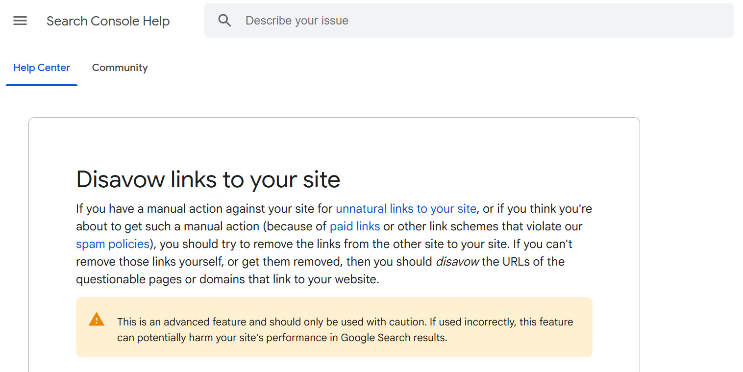 Google Disavow Tool Guide