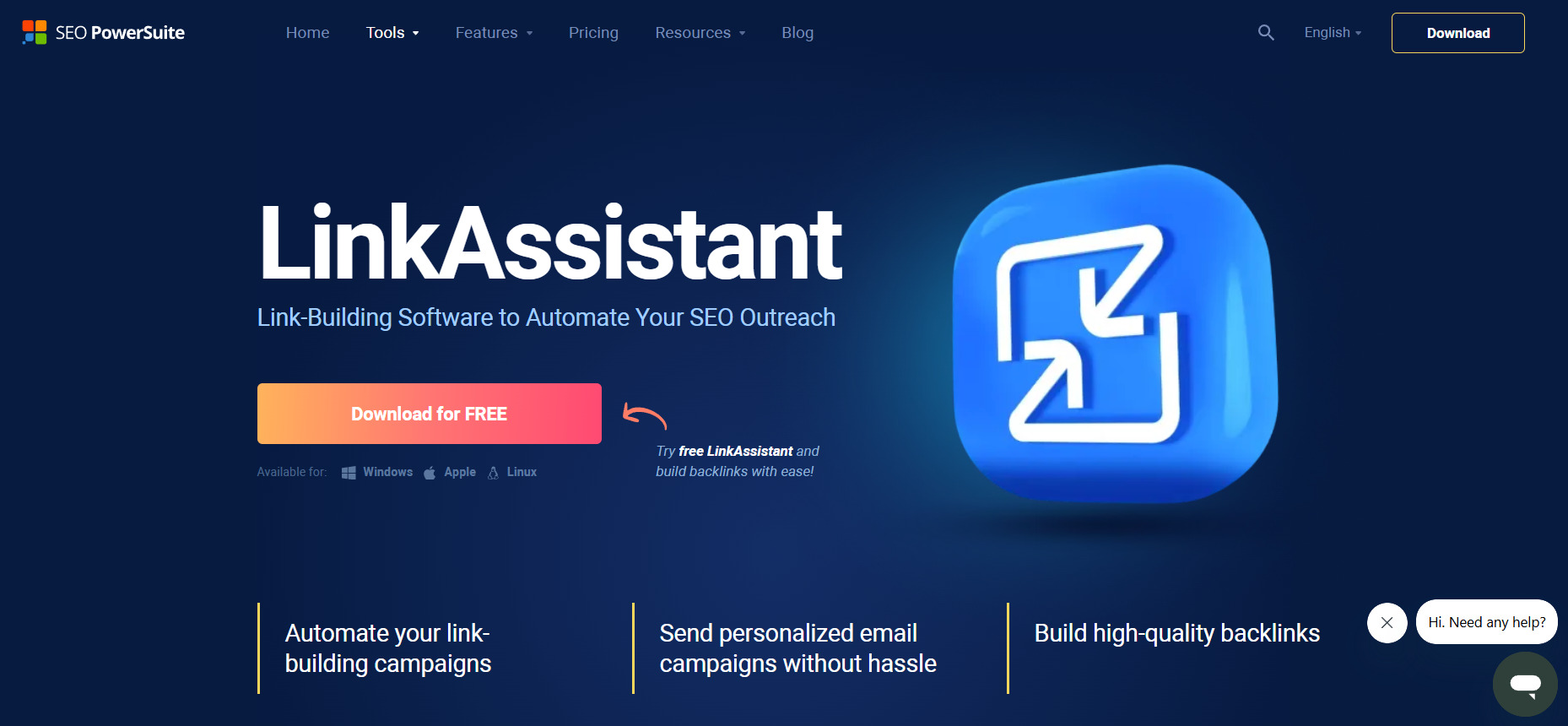 Сторінка LinkAssistant