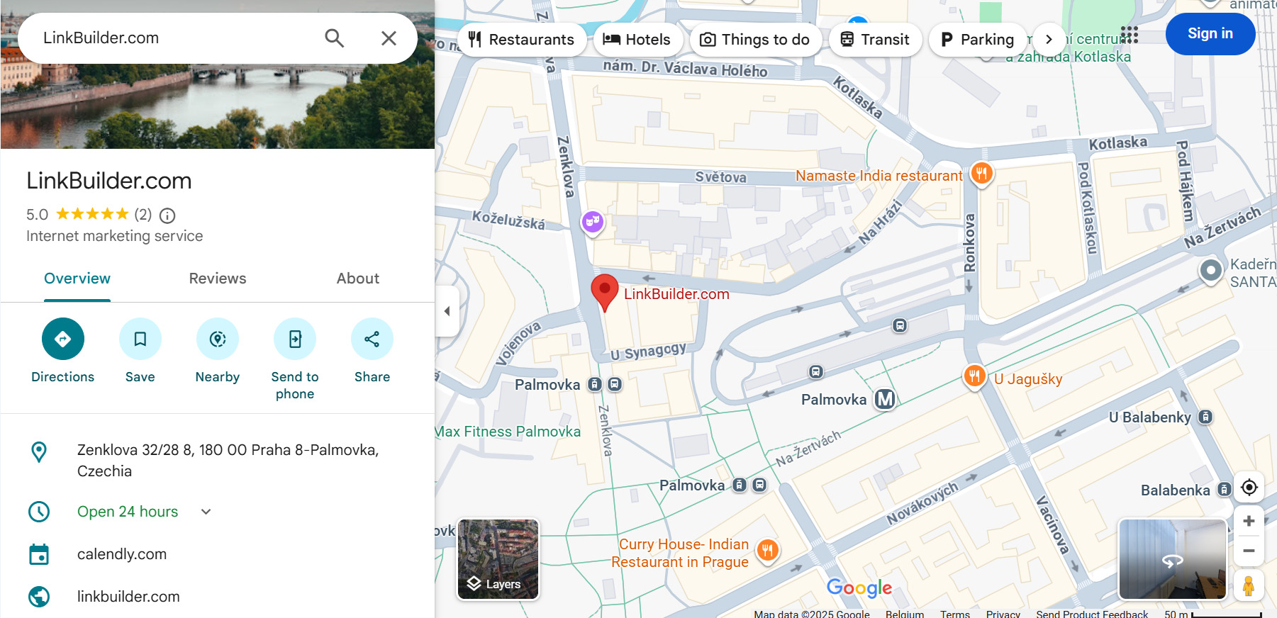 LinkBuilder.com Google Maps profile