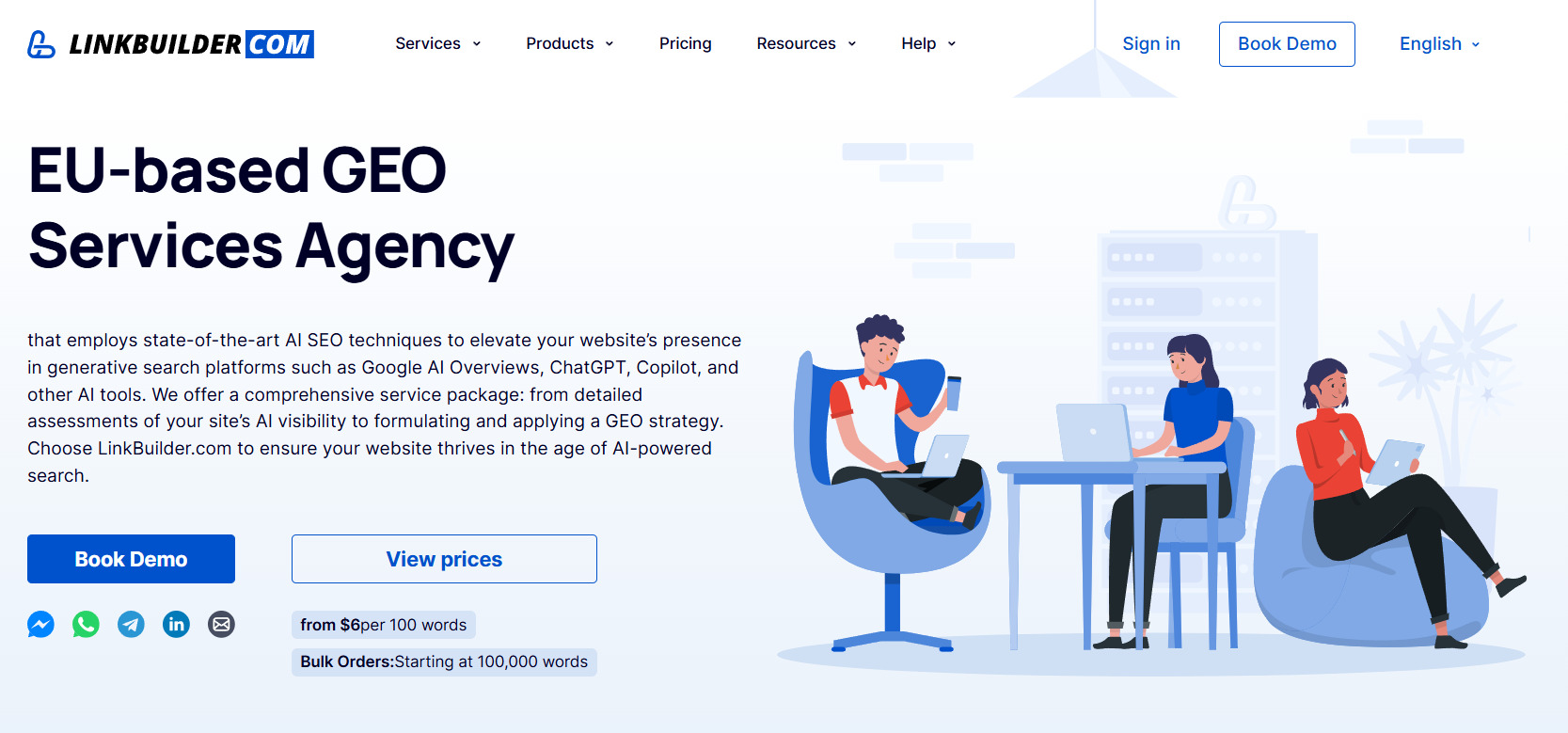 Order AI SEO Services from LinkBuilder.com