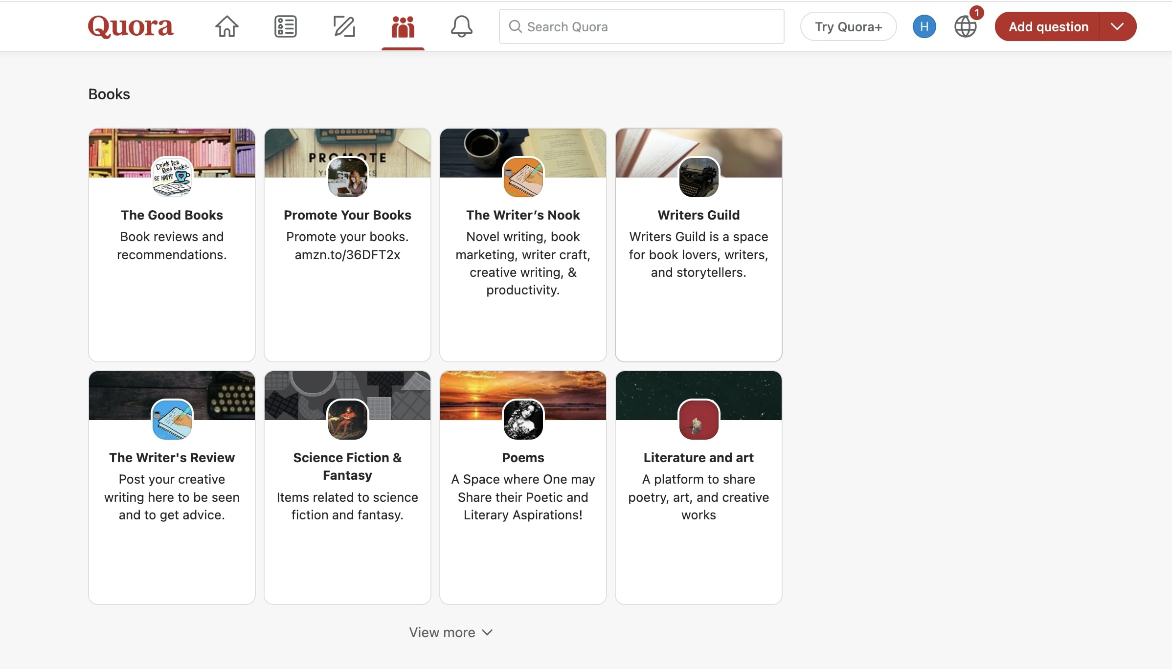 Spaces on Quora