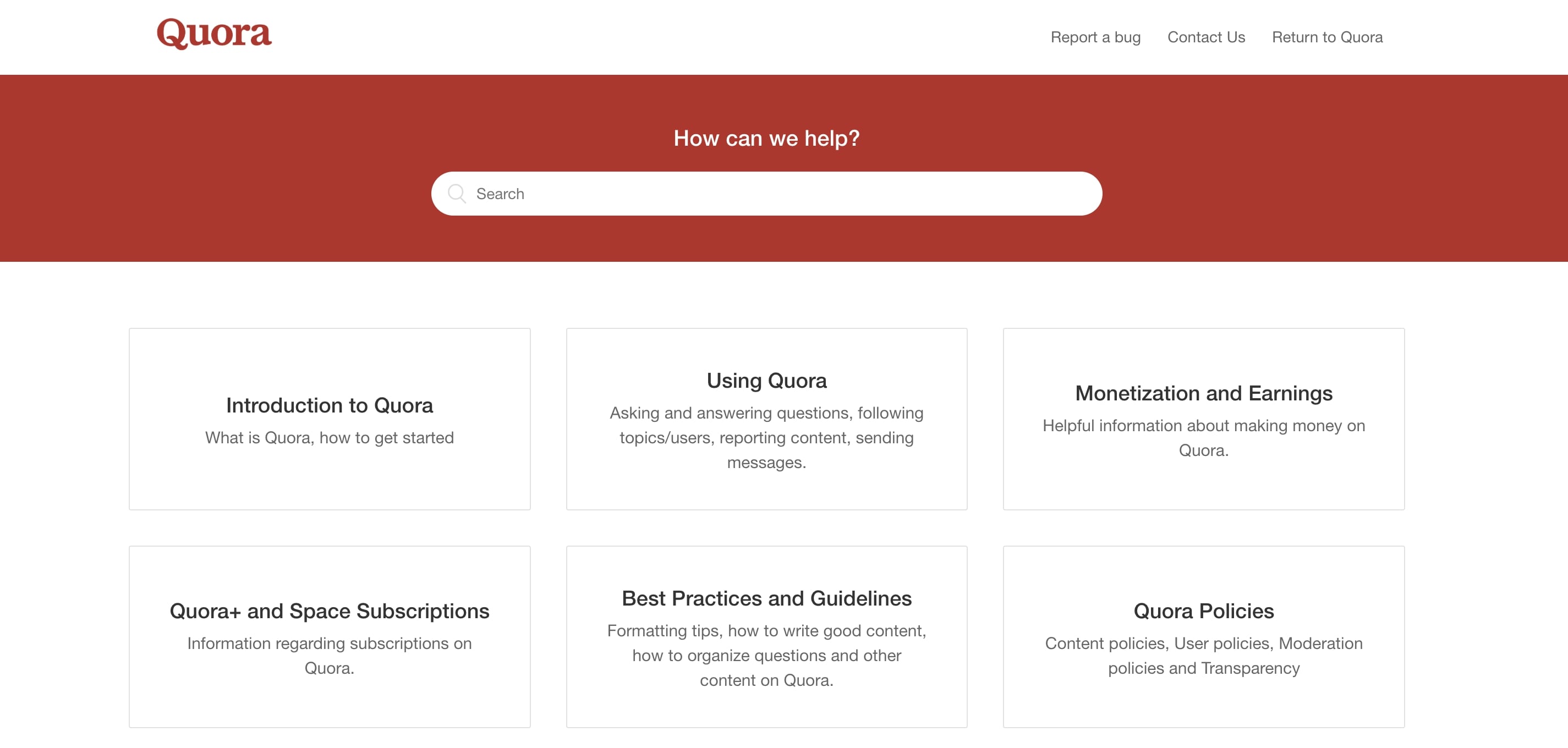 Quora Policies. Service usage rules