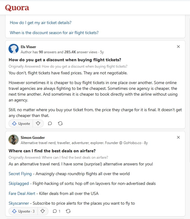 Example of a valuable answer on Quora