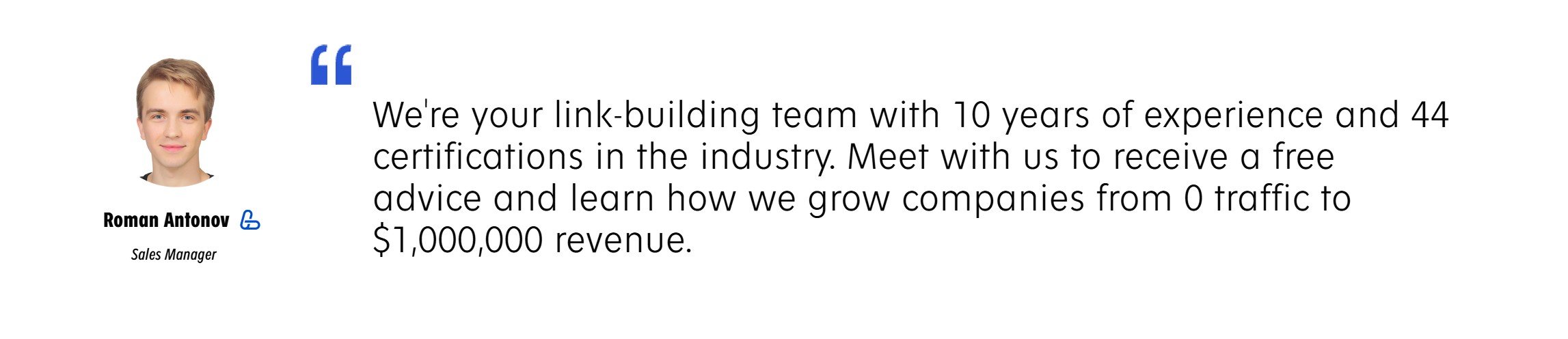 Schedule a call with LinkBuilder.com