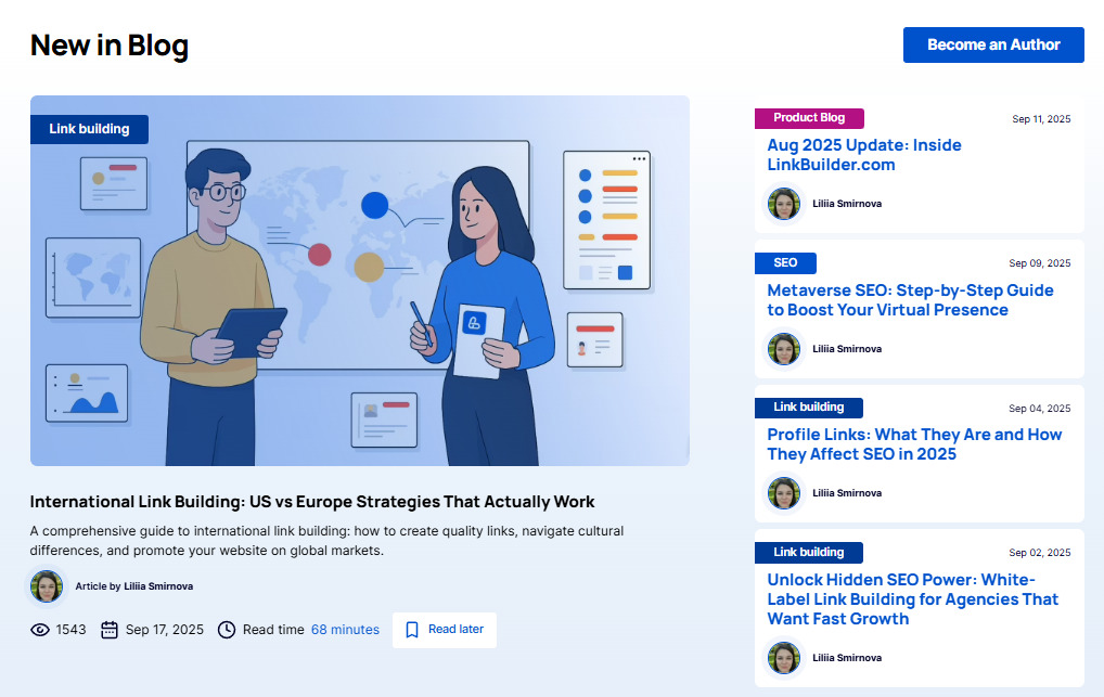 Articles in our blog