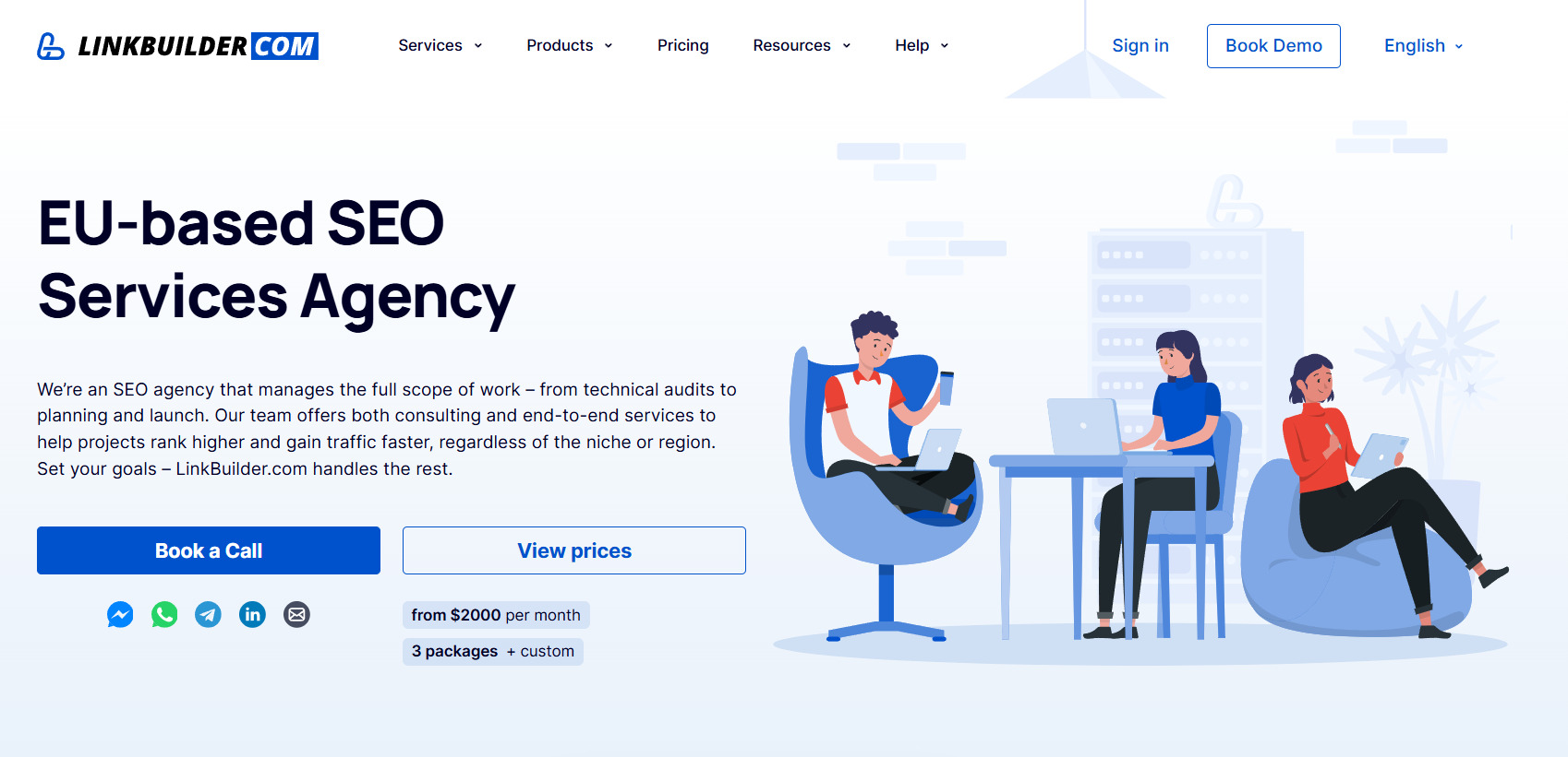 LinkBuilder.com SEO order page Order seasonal SEO at LinkBuilder.com