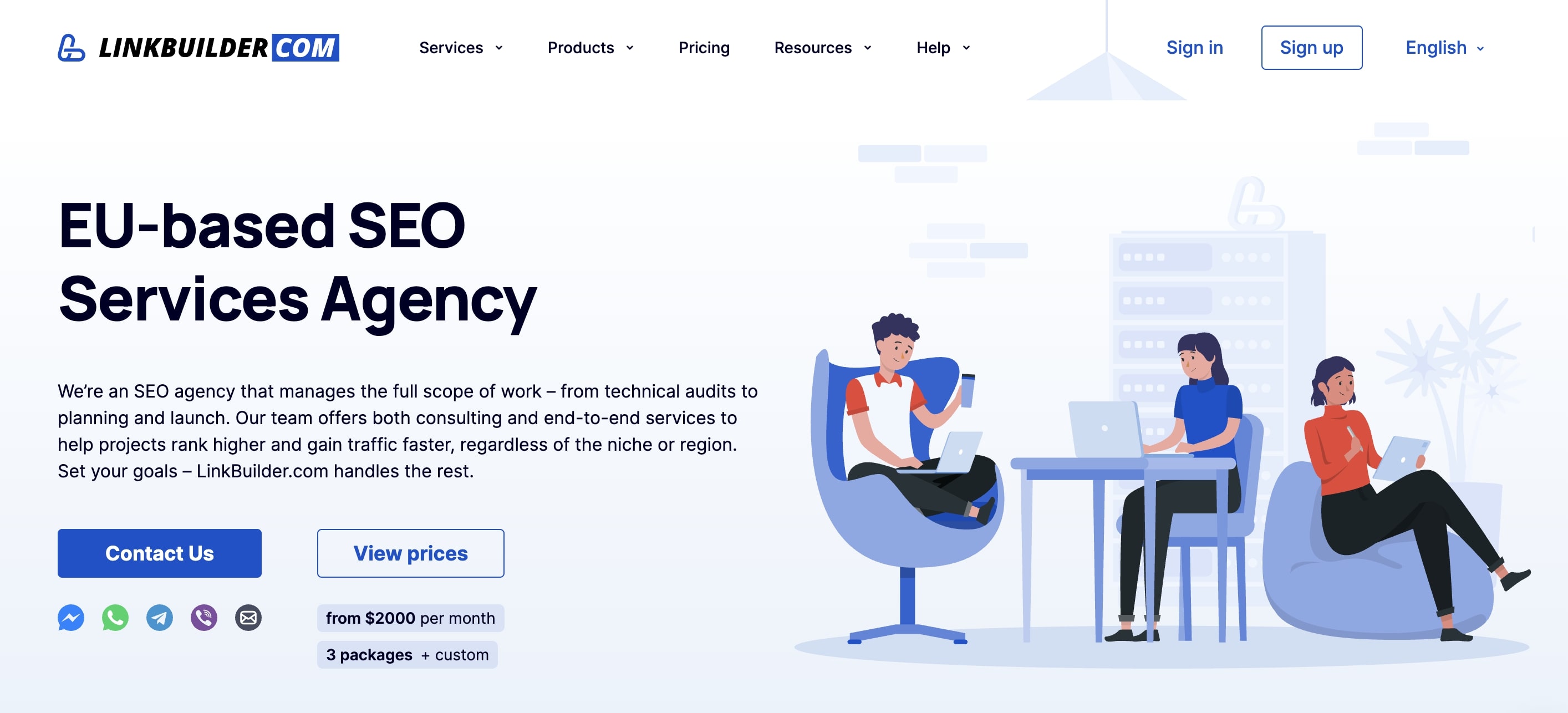 Comprehensive SEO for startups by LinkBuilder.com