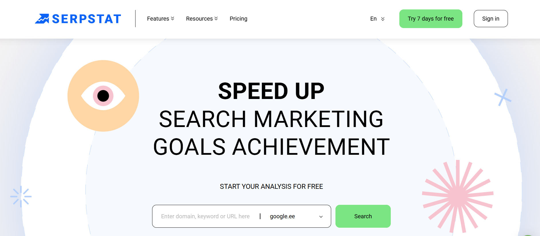 Serpstat tool for link building