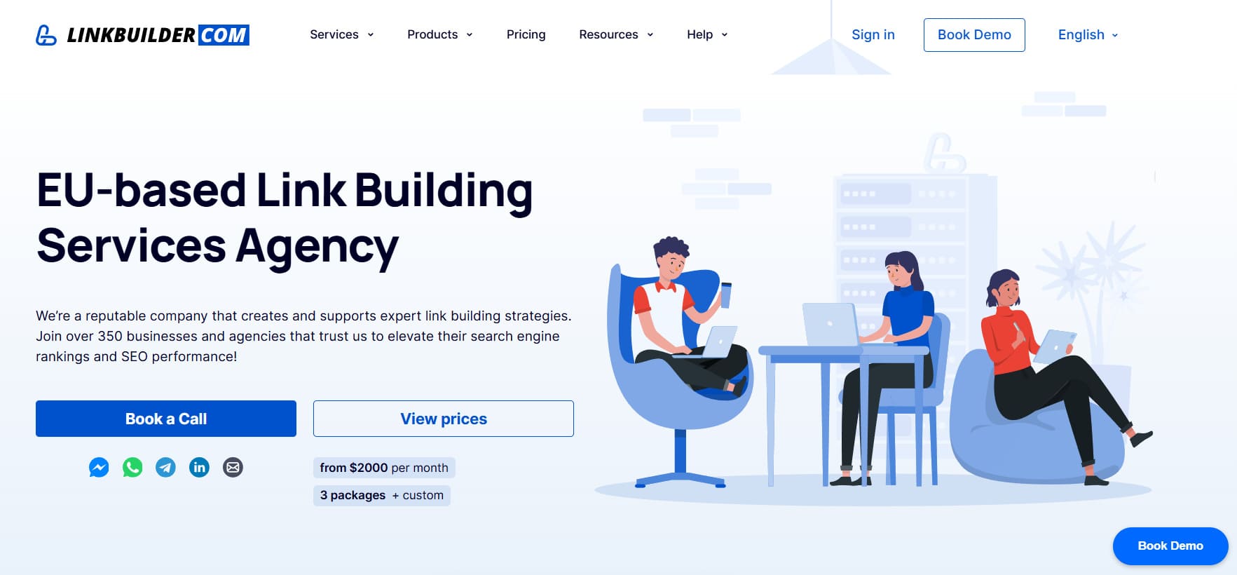 Ordering link building on LinkBuilder.com