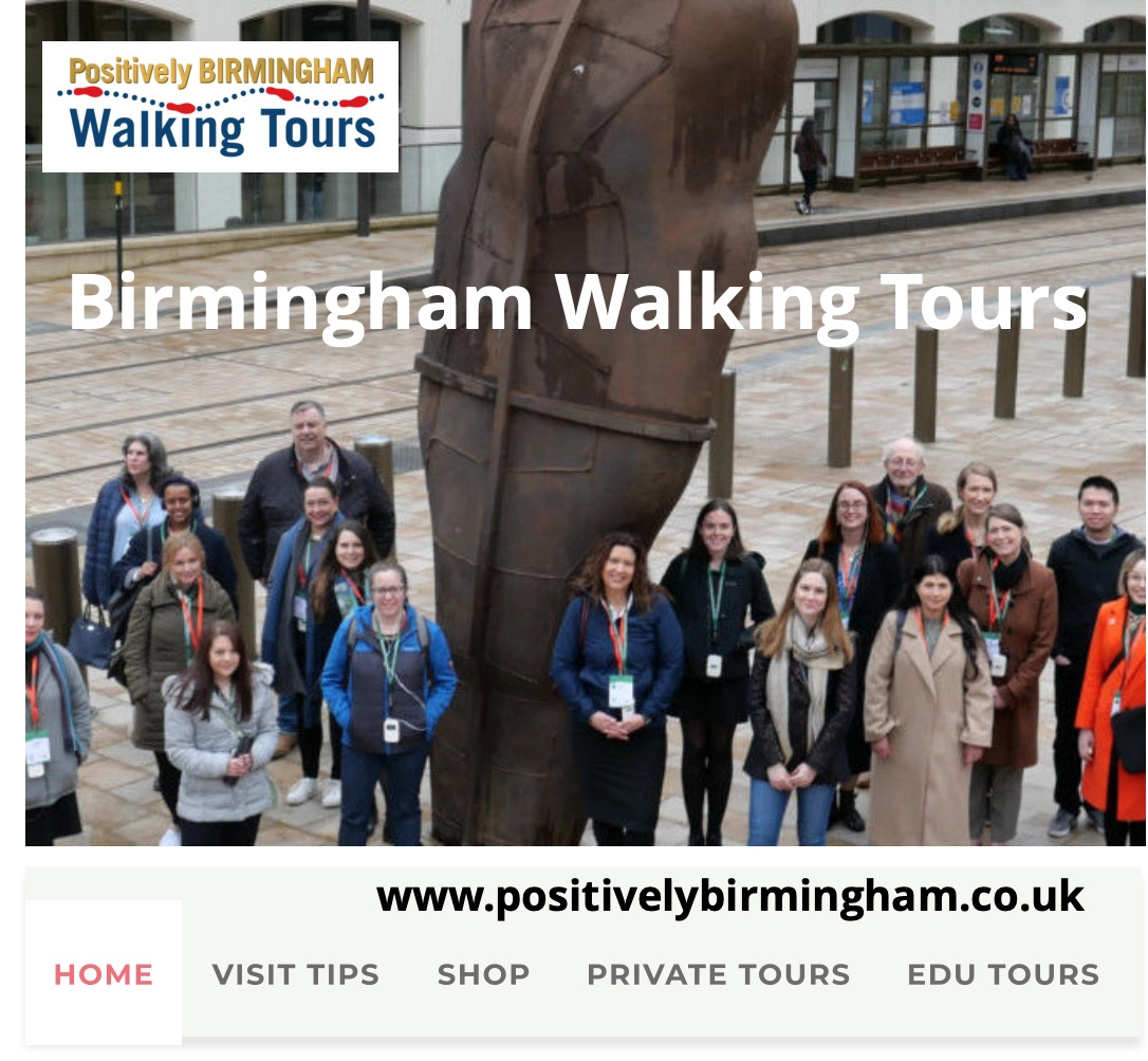 Walking tours in Birmingham An example of local focus – walking tours in Birmingham listed on a local site.