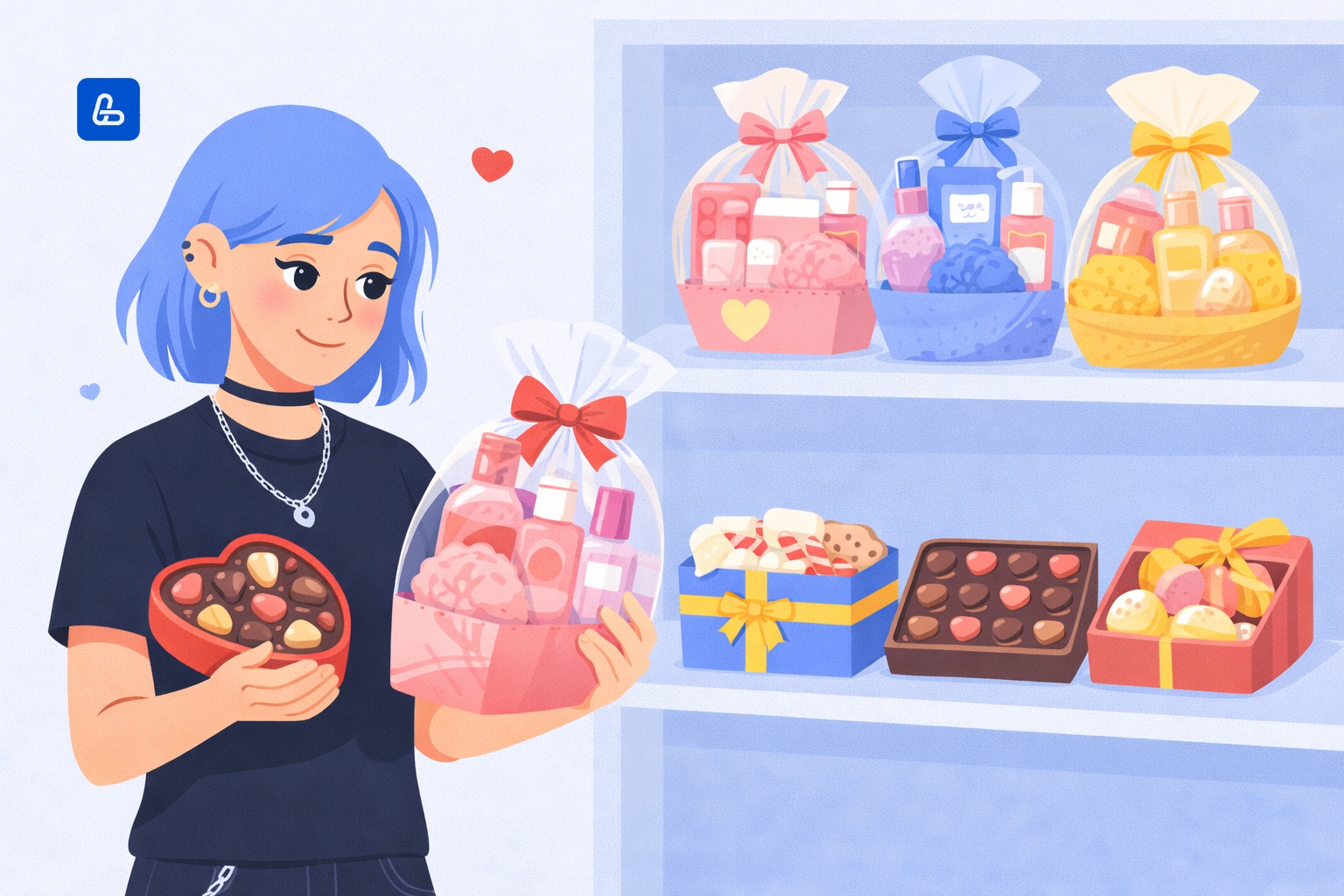 A selection of gifts for self-care and Galentine&rsquo;s Day celebrations