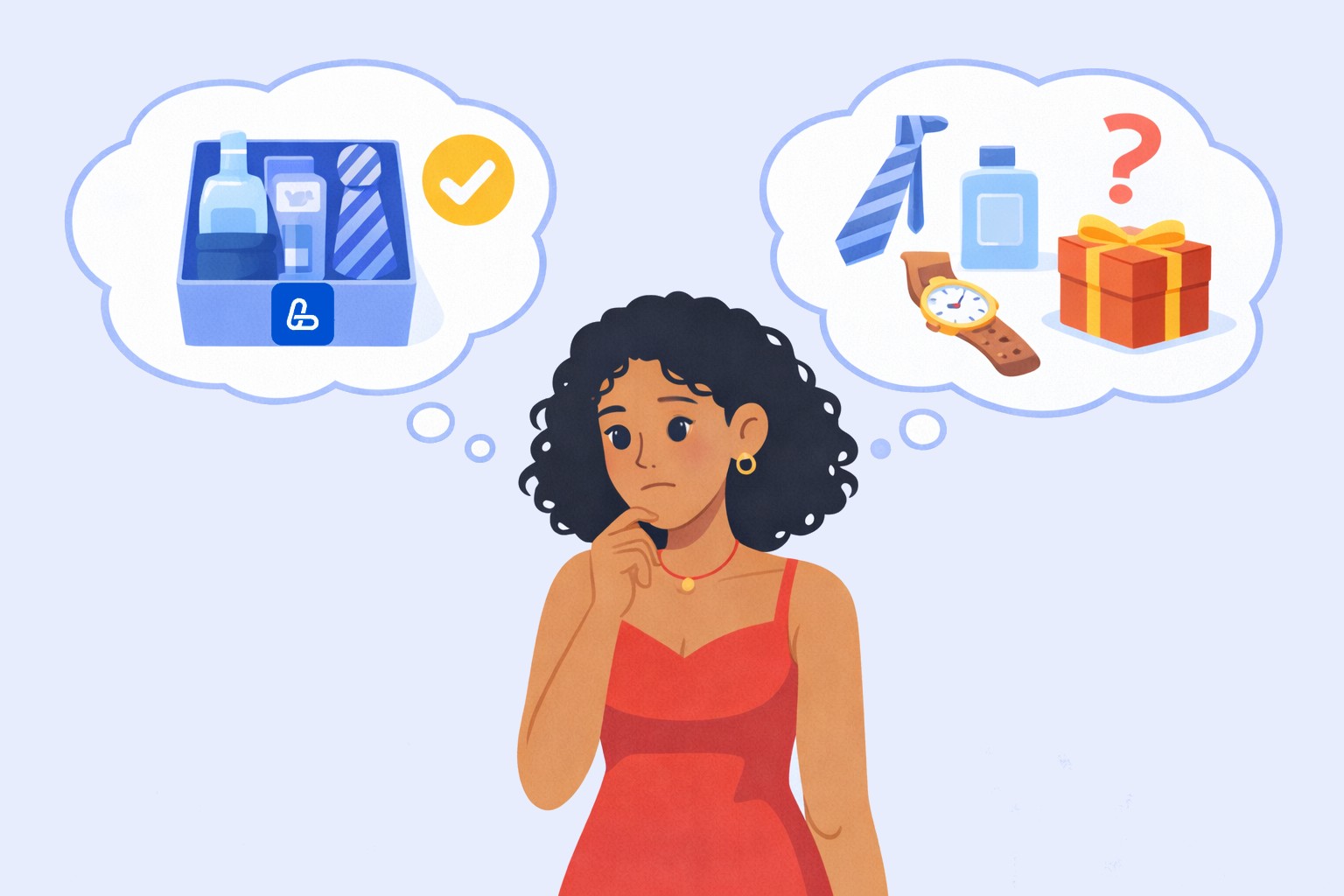 A visual comparing a single item to a curated gift box