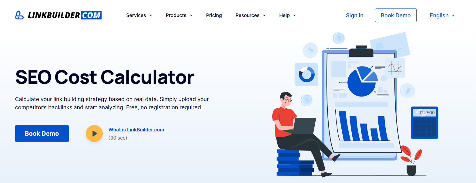 LinkBuilder.com SEO Cost Calculator