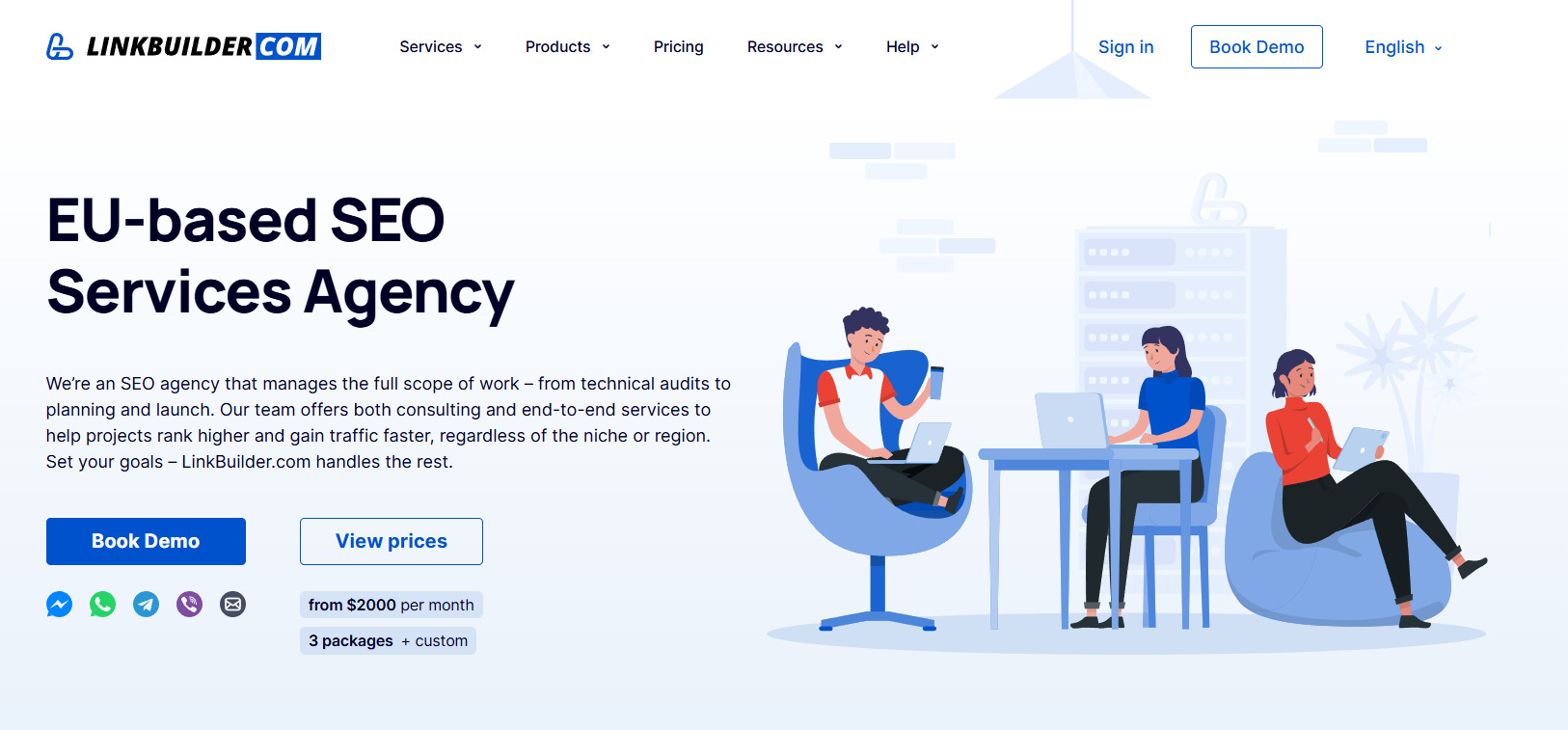 LinkBuilder.com SEO Services Order Page