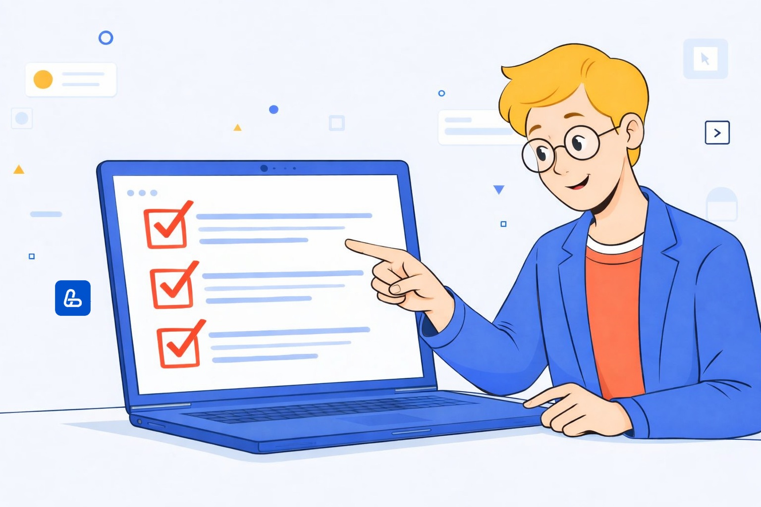 Checklist for matching user intents
